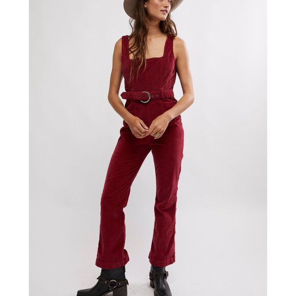 FREE PEOPLE Party Starter One Piece / Holly Berry - Picture 2 of 11